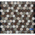 Hexagon glass porcelain mosaics